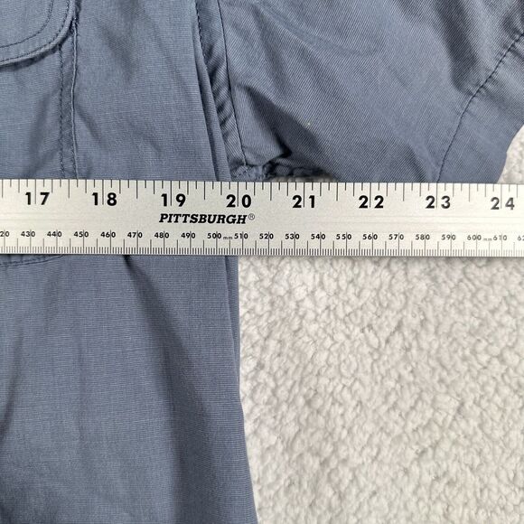 Tony Hawk Men's Blue Button-Up Shirt - Size Large, Casual Cotton Blend - Picture 4 of 6